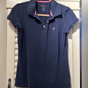 Lilly Pulitzer navy polo- medium